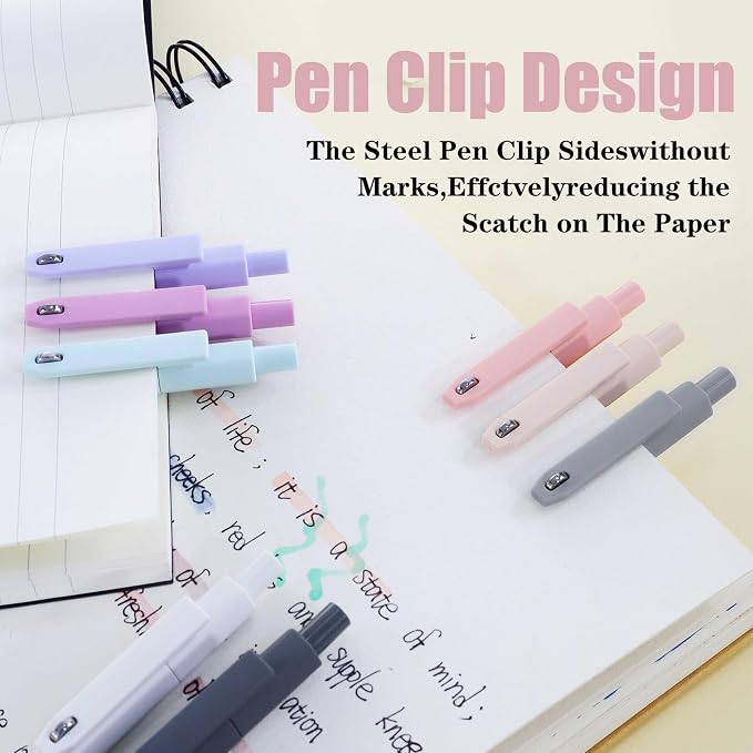 Vitoler Cute Gel Pens, 8 Pack 0.5mm Fine Point Pens - Image 3
