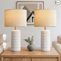 Seealle 23" Modern Ceramic Table Lamps Set of 2 by SeealleLighting