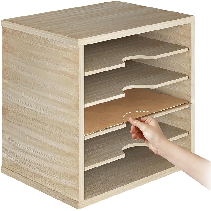 Ballucci 5-Tier File Organizer for Desk, Mail Sorter, Office Desk Organization - Image 8