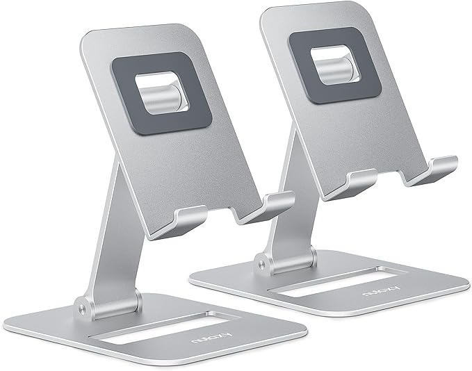 Nulaxy 2 Pack Dual Folding Cell Phone Stand, Fully Adjustable Phone Holder by Nulaxy