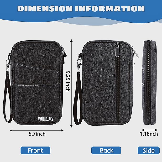 Amazing, RFID Family Passport Holder, Travel Wallet, Travel Document Organizer - Image 2