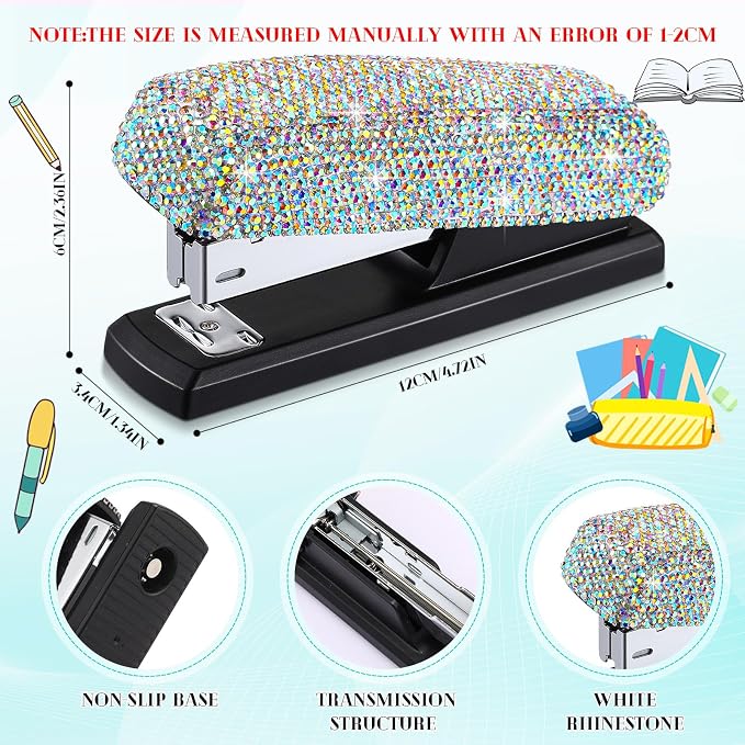 Yexiya AB Color Sparkle Bling Stapler - Image 2