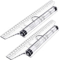 Frienda 2 Pieces Plastic Measuring Rolling Ruler Drawing Parallel by Frienda