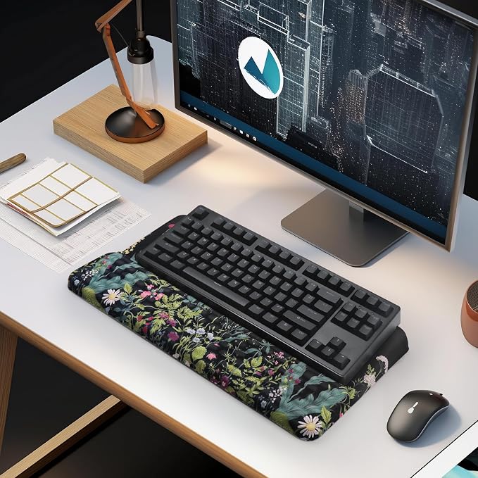 Ergonomic Keyboard Stand with Wrist Rest, Computer Wrist Support Pad, Tilted - Image 7