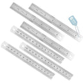 6 Pack Heavy Duty 6 Inch Steel Ruler Set by Unknown
