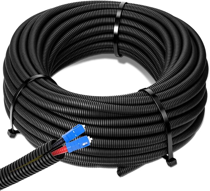 Sasylvia 3/8" x 25 ft Split Wire Loom Tubing Automotive Wire Loom Assortment by Sasylvia
