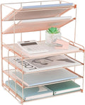 OPNICE Desk Organizers and Accessories, 6-Tier Letter Tray Paper Organizer by OPNICE