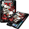 Red Lily Skull A4 Clipboard by Unknown