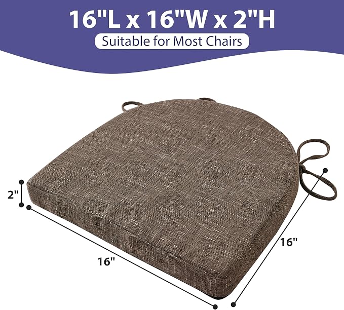 IPYNBAP Chair Cushions for Dining Chairs, Kitchen Chair Cushions, Non Slip - Image 6