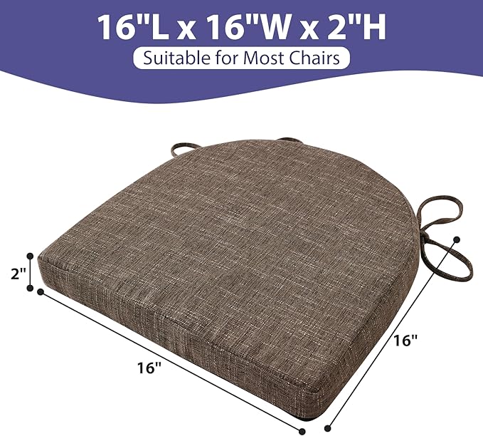 IPYNBAP Chair Cushions for Dining Chairs, Kitchen Chair Cushions, Non Slip - Image 2