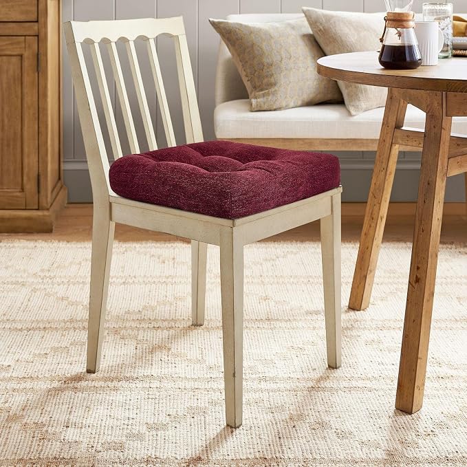 downluxe Chair Cushions for Dining Chairs 4 Pack, Tufted Indoor Chair Pads - Image 7