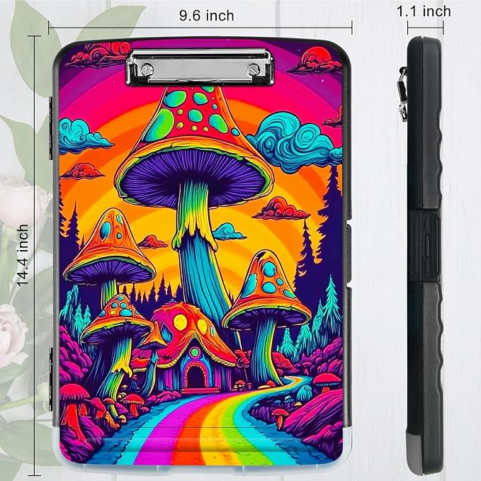 Rainbow Road Mushroom A4 Clipboard - Image 3