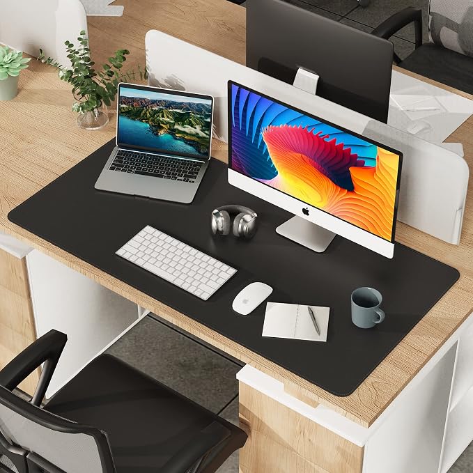 AFIING Large Desk Mat, Waterproof, Large Mouse Pad - Image 7