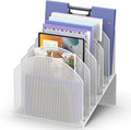 File Organizer for Desk, 5-Section Mesh Mail Holder, mail organizer and folder by Unknown