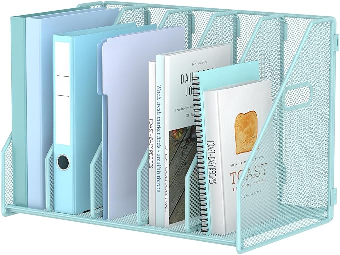 MINDEPOT Desk File Organizer Metal Desk Magazine Folder Holder by MINDEPOT