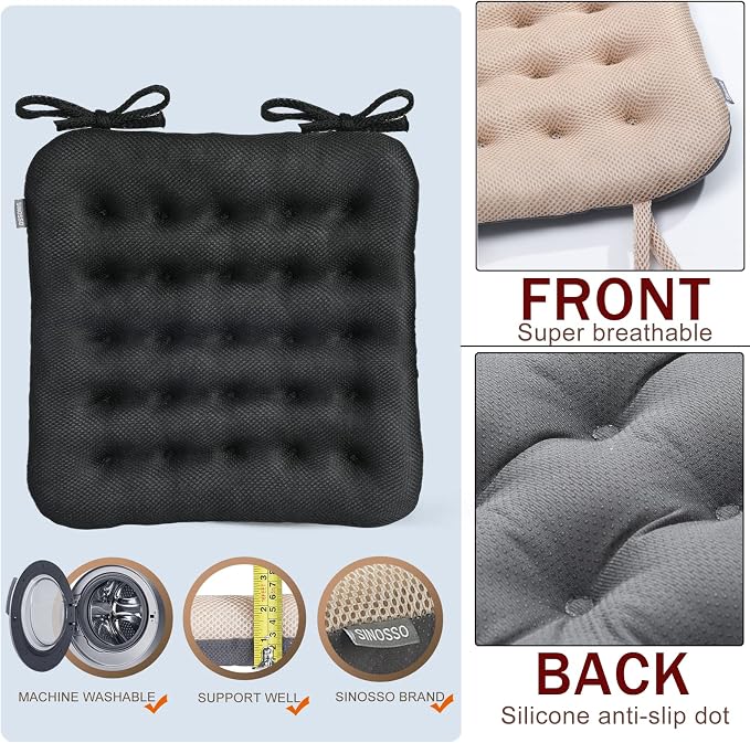 SINOSSO Excellent Support Effect Office Chair Cushion 1 Pack, Luxury Air Mesh - Image 4