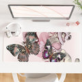 QiyI Large Mouse Pad, PU Leather Desk Blotter Protector, Waterproof Computer by QIYI