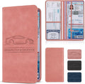 Car Registration and Insurance Card Holder, Magnetic Closure Leather Vehicle by Unknown