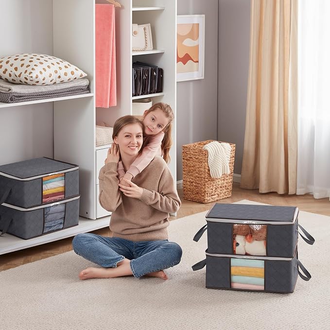 Lifewit 3 Pack 35L Clothes Storage Bins - Image 7