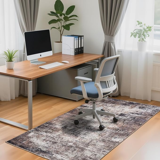 Office Chair Mat Desk Chair Hardwood Mat, Easy Glide Office Rug Under Chair Mat - Image 9