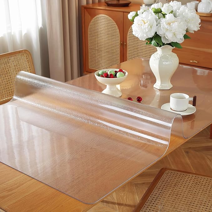 OstepDecor Frosted Clear Table Cover Protector 42 x 42 Inch, 1.5mm Thick by OstepDecor