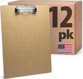Officemate Recycled Wood Clipboards, Low Profile Clip, 12 Pack Clipboards by Officemate