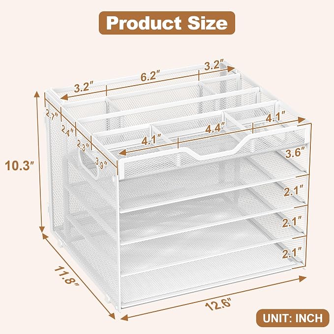 Docnest 5 Tier Letter Tray - Image 2