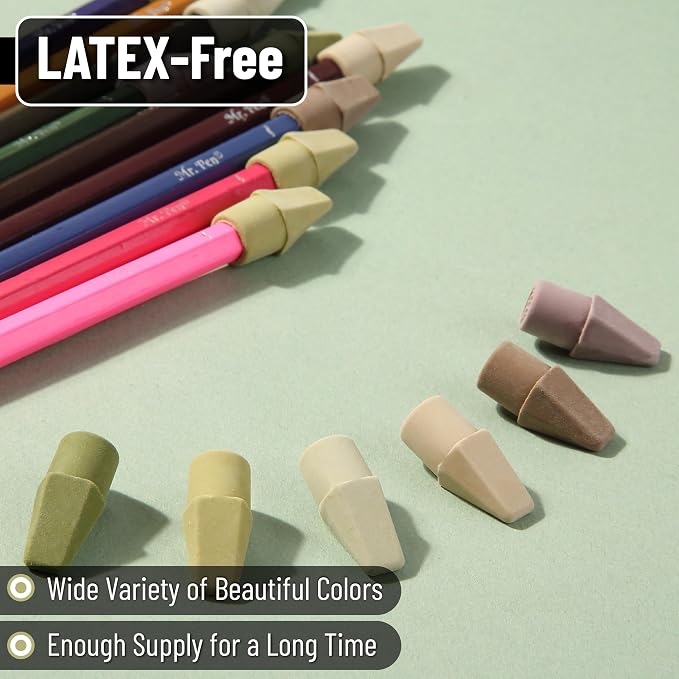 Mr. Pen- Pencil Erasers Toppers, 120 Pack, Latex Free, No Smudge | Mr Pen - Image 4