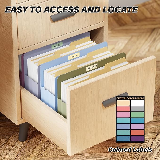 Ansook Expanding File Pockets 3.5" Expansion, 6 Pack Extra Capacity Poly File - Image 5