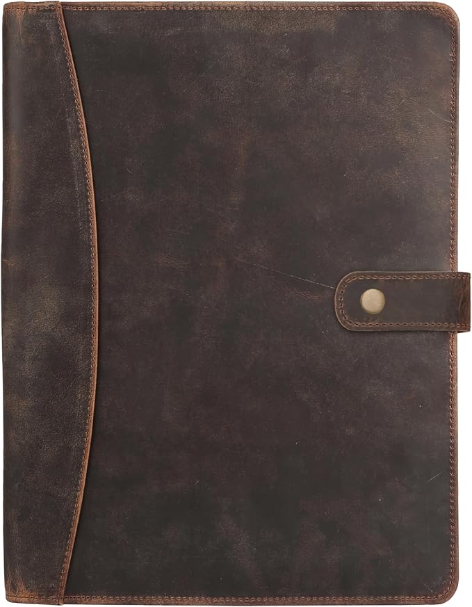 KomalC Leather Portfolio Folder - Image 2