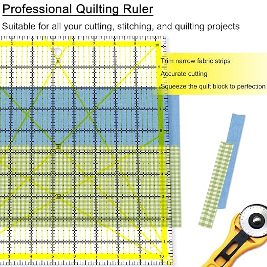 Quilting Rulers 4 Square Ruler Quilting Templates, Quilting Ruler Acrylic Rulers - Image 6