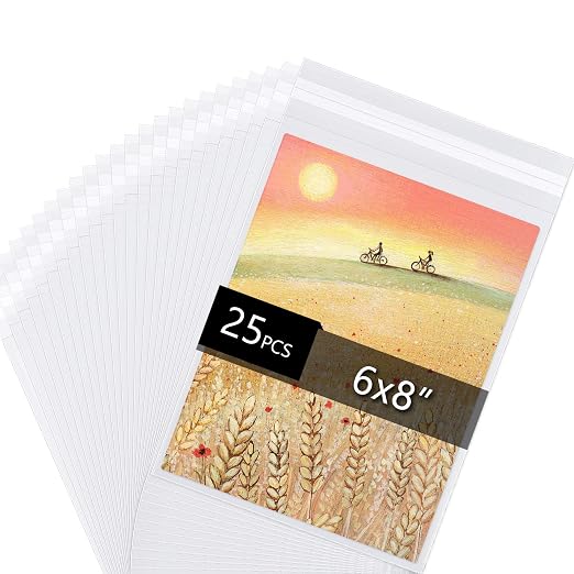 Falling in Art Acid Free 1.496mil Crystal Sealed Clear Bags by FallinginArt