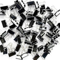 DSTELIN 96 Pack Mini Binder Clips 3/4-Inch Small Black Paper Clamps by DSTELIN