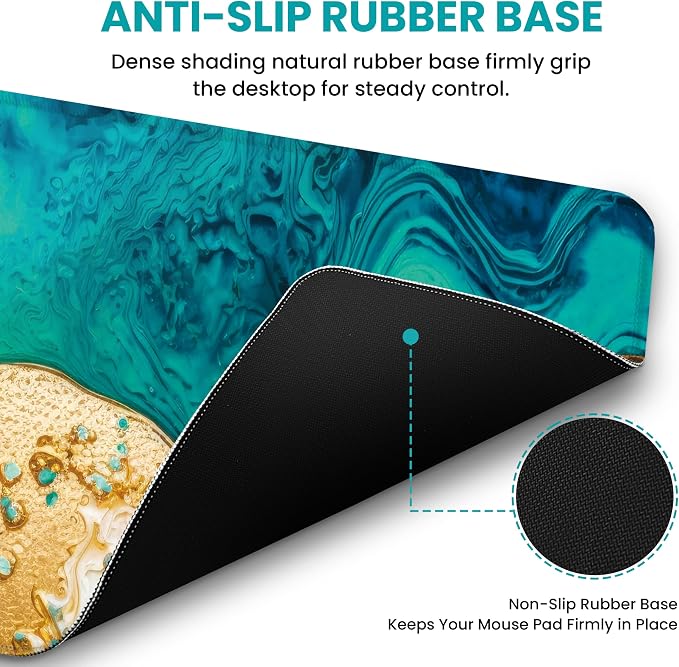 Large Mouse Pad for Desktop, Cute Desk Mat Pad Protector for Work & Gaming - Image 3