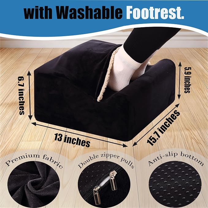 Keep Warm Foot Stool Foot Rest for Under Desk At Work | Office Footrest - Image 2