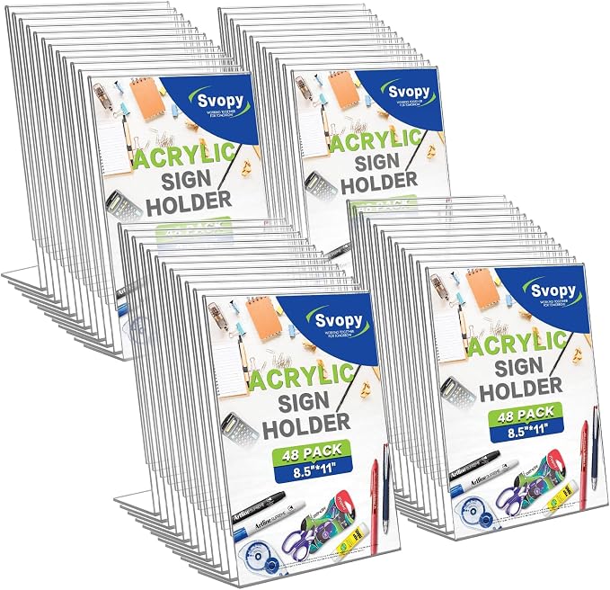 Acrylic Sign Stand Holders by SVOPY
