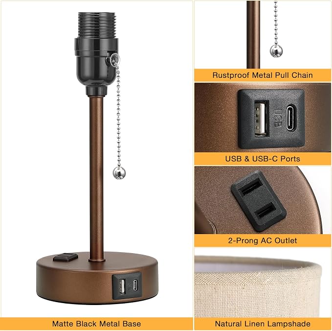 Dicoool Small Bedside Table lamp - Image 6