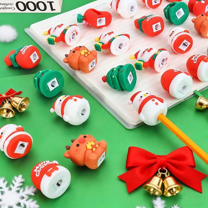 LiYiQ 24 PCS Cute Christmas Pencil Sharpener - Image 3
