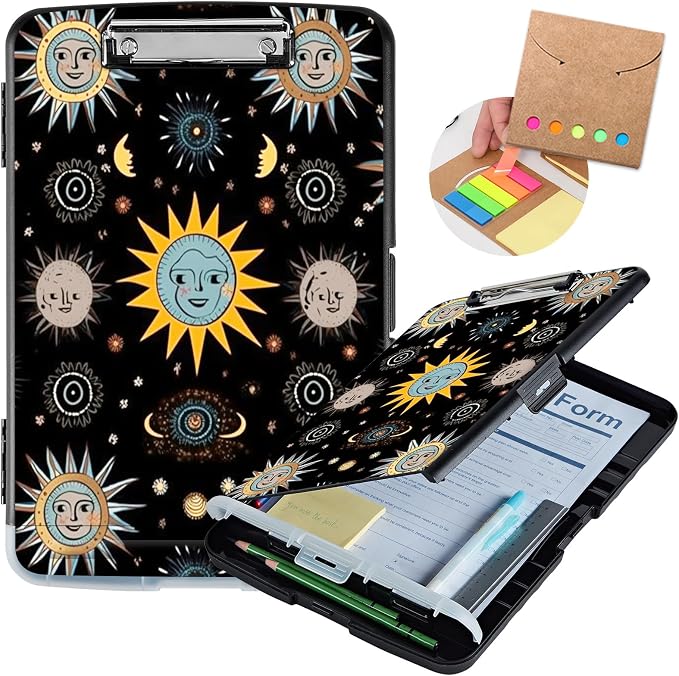 Clipboard with Storage, Storage Clipboard with Pen Holder, Heavy Duty Plastic by Unknown