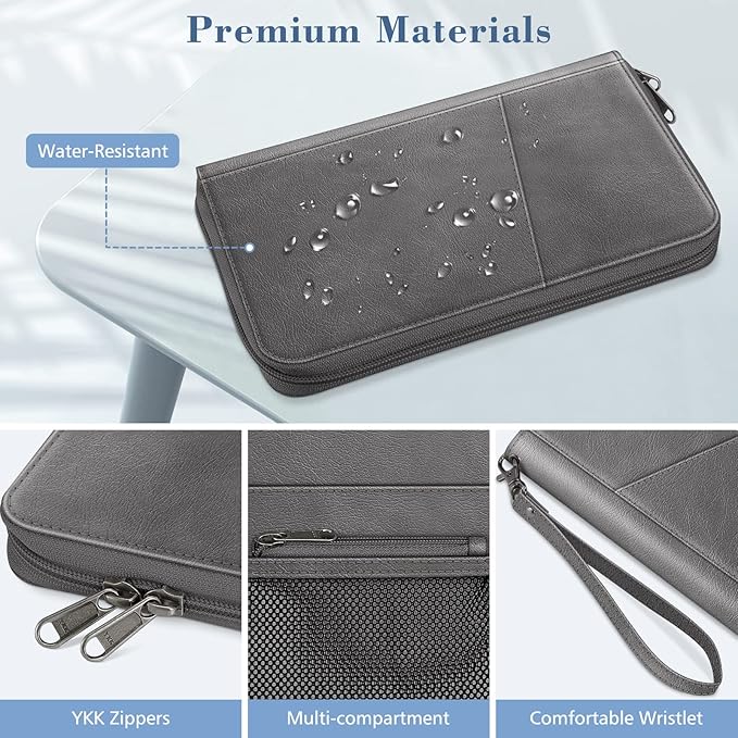 Fintie Family Passport Holder Wallet, RFID Blocking Travel Document Organizer - Image 6