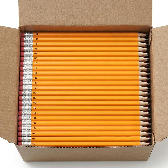 Wood-Cased #2 HB Pencils, 200 Pack Sharpened Yellow Pencils by Unknown