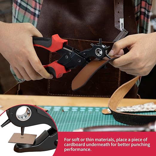 Revolving Punch Plier Kit, XOOL Leather Hole Punch Set - Image 7