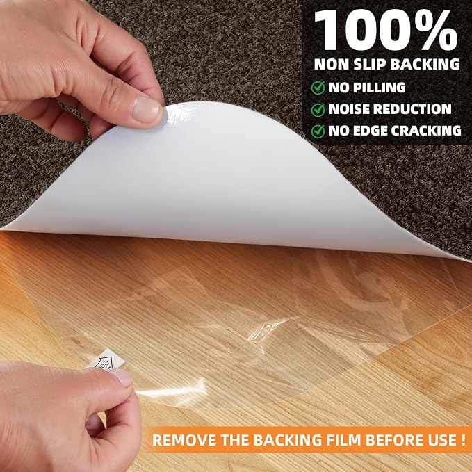 Office Chair Mat for Hardwood and Tile Floor, Anti-Slip Mat for Rolling Chair - Image 4