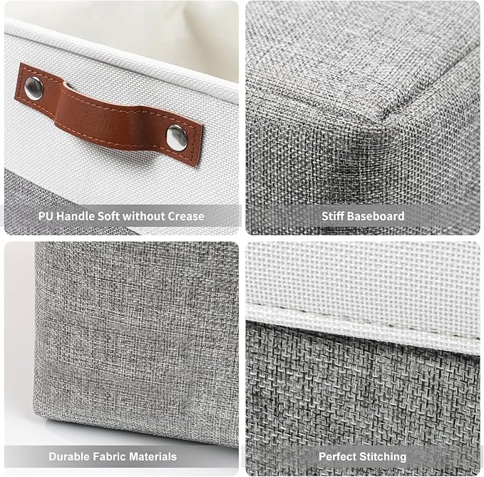 Bagnizer Storage Bins Large Fabric Storage Baskets - Image 5