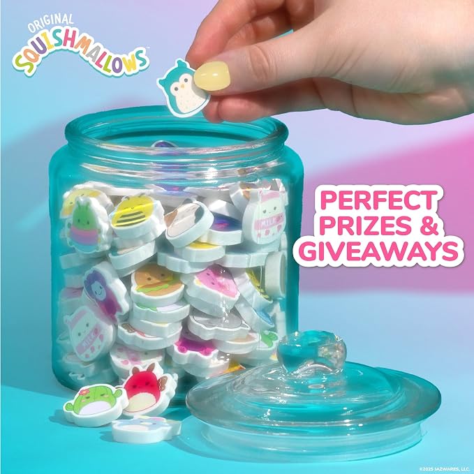 Original Squishmallows Mini Eraser Set, 25 Small Squishmallows Erasers - Image 4