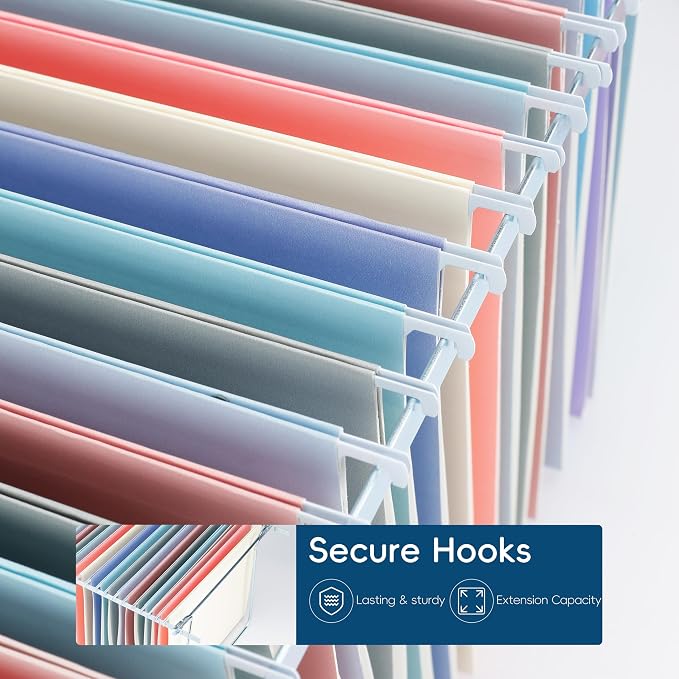 Pink Hanging File Folders, 25 Pack Letter Size File Folders - Image 5