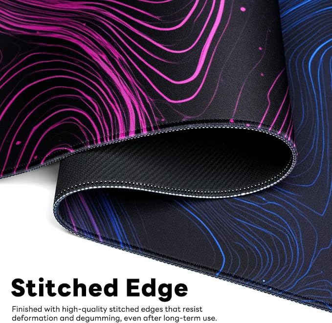 Desk Mat, Big Desk Pad, 31.5x11.8 Inches Extended Big Gaming Mouse Pad - Image 4