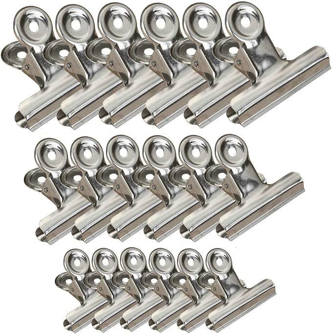 18 Pack Stainless Steel Chip Bag Clips Heavy Duty Food Bags Clamp Clips by Jxystore