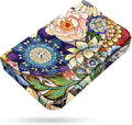 Business Card Holder，PU Leather Business Card Case Color Printing Pattern Card by xiviers