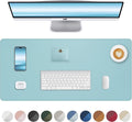 Leather Desk Pad Protector, Mouse Pad, Office Desk Mat, Non-Slip PU Leather by AFIING